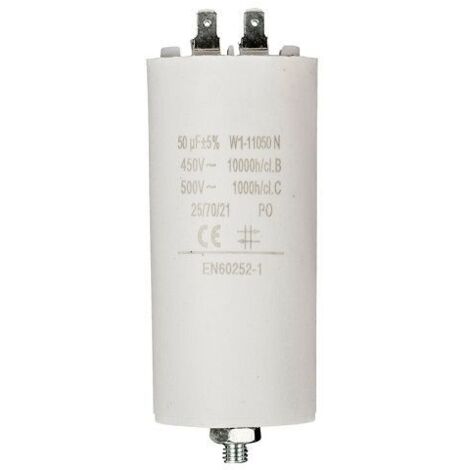 Condensador de arranque para motor electrico 450 VAC 50.0 uF