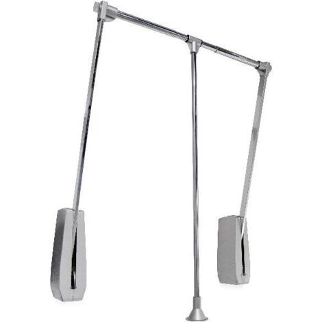 Emuca Barra de Armario Plegable de Pared Cromada Ajustable (1/6)