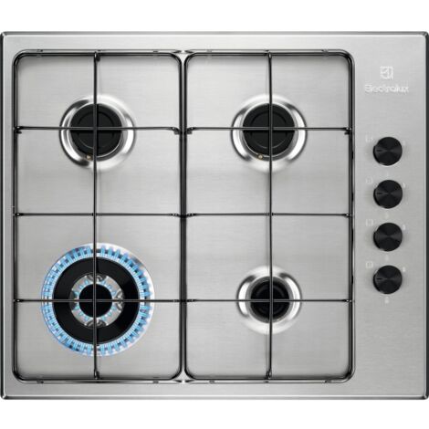 Electrolux EGS6414X placa de cocción acero inoxidable 4 fuegos (1/5)