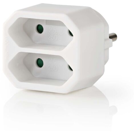 Nedis Modelo de regleta múltiple blanco compacto moderno (1/5)