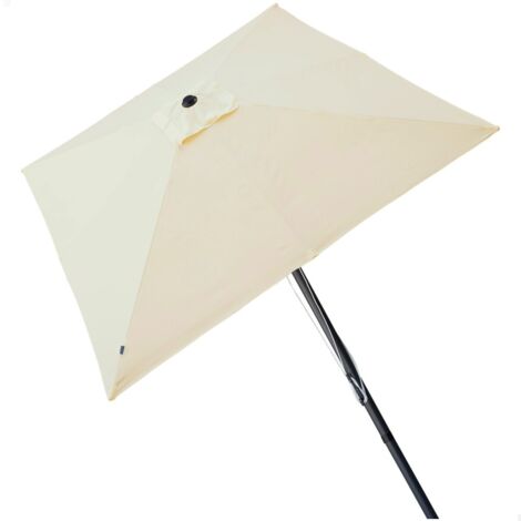 Parasol Aktive Crema Aluminio Acero 300 x 300 cm (1/5)
