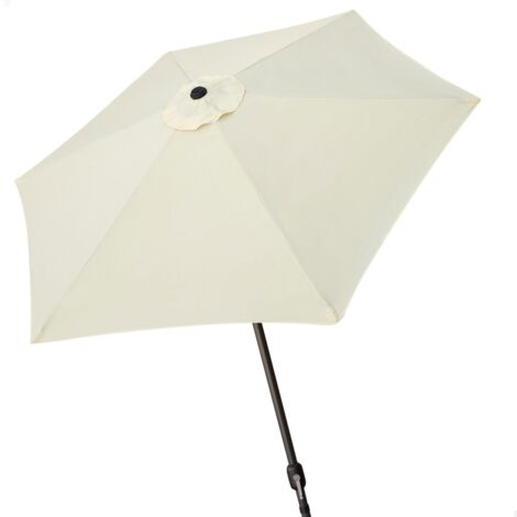 Sombrilla Aktive 270 x 235,5 x 270 cm Ø 270 cm Acero Aluminio Crema (1/5)