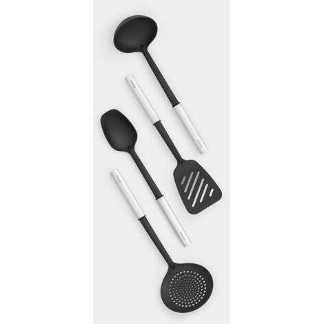 Brabantia Kit de utensilios de cocina negro antiadherente (1/4)