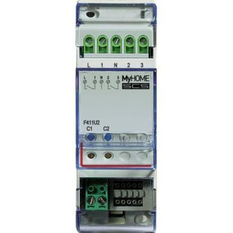 Legrand F411U2 módulo actuador neutro domótica (1/3)