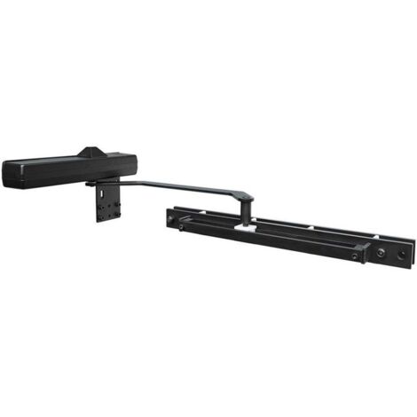 Cierre de puerta aerodinámico negro Dc650G Assa Abloy