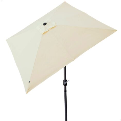 Sombrilla Aktive 270 x 259 x 270 cm Acero Aluminio Crema (1/5)