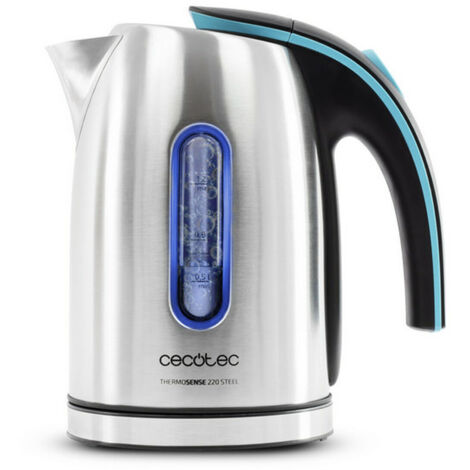 Hervidor de agua eléctrico thermosense 220 steel, potencia 1630w, capacidad 1,2l, filtro antical desmontable, acero inoxidable, (1/5)