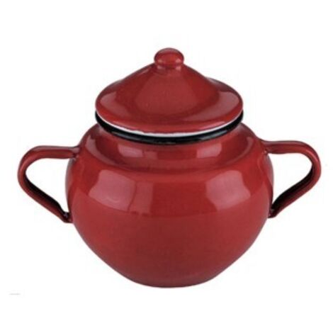 Ibili 8411922006506 Azucarero Esmaltado Rojo 0,5L (1/2)