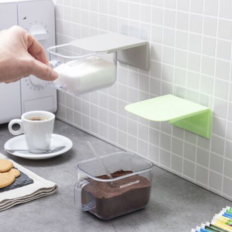 Northix Recipientes de cocina adhesivos removibles gris verde (1/5)