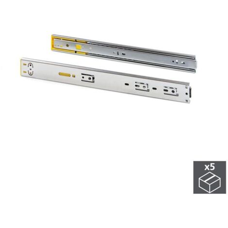 Emuca Correderas con rodamientos de bolas galvanizadas 300 mm