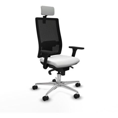 Piqueras y Crespo Horna silla de oficina blanca confortable (1/3)