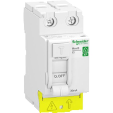 Schneider R9PRA263 Interruptor diferencial bipolar Resi9 XP - 2P - 63A 30mA - Tipo A