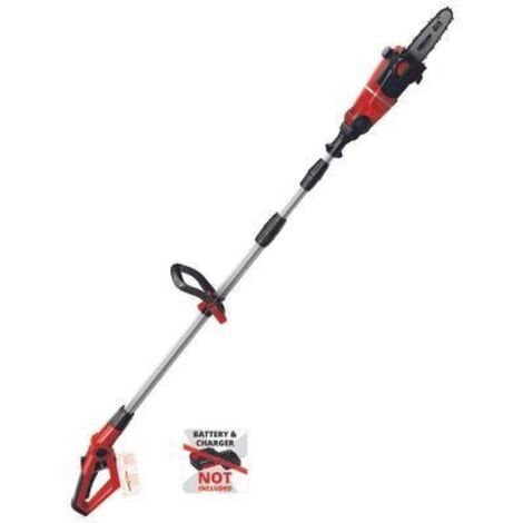 Einhell Motosierra de pértiga a batería GE LC 18 LI T Solo rojo negro plata