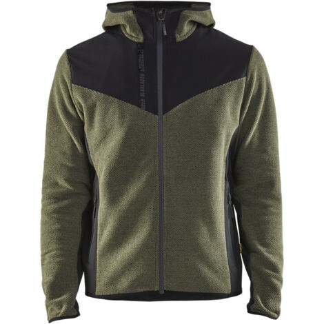 BLAKLADER Chaqueta de punto Softshell - Verde oscuro/Negro - 594025364199L (1/3)