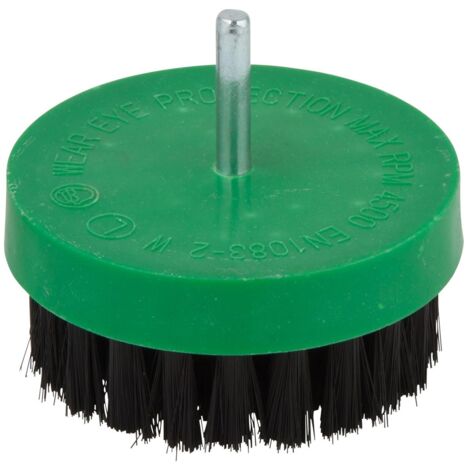 Wolfcraft 2713000 - 1 cepillo de pulir con cerdas suaves, vástago redondo Ø 6 mm Ø 80 mm (1/3)