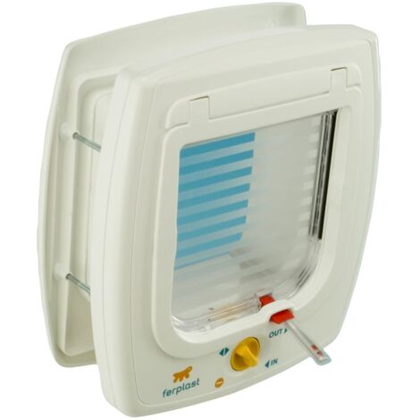 Puerta de gatos magnética 4 vías Swing 7 SET blanca 72104011 Ferplast
