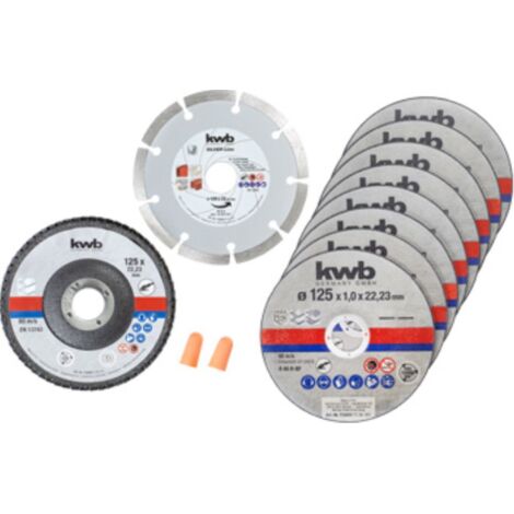 Setting Disc Set 125 mm, 10-TLG Set incl. Diamante u. Disco de molienda (1/2)