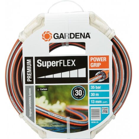 Gardena Premium SuperFLEX manguera de riego 30 metros gris naranja (1/7)