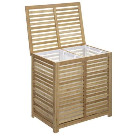 Pongotodo DOBLE en Bambú natural 5FIVE Sicela 58x40xh.60 -