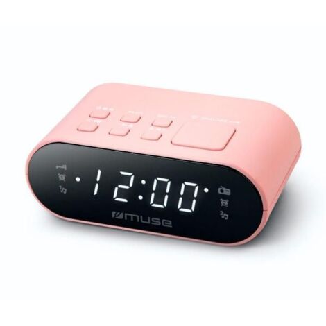 Muse M 10 CPK Radio Despertador Rosa Compacto y Práctico (1/2)