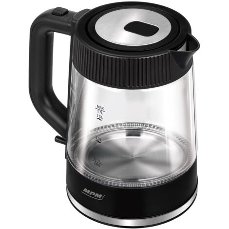 Hervidor de agua de vidrio inalámbrico MPM MCZ117 (1/3)