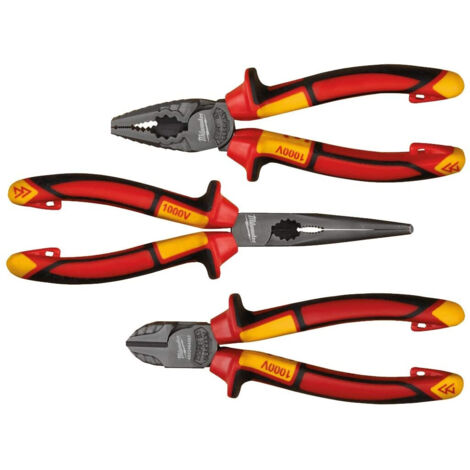 Milwaukee VDE Set 3 Pinzas Aisladas Ergonómicas (1/2)