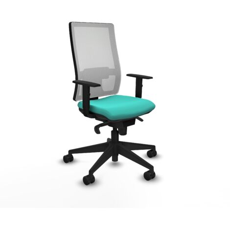 Silla de oficina piqueras y crespo Horna turquesa similpiel ergonómica (1/5)
