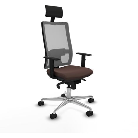 Silla de oficina piqueras y crespo Horna marron oscuro espuma inyectada (1/5)