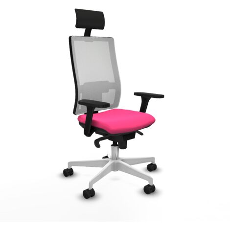Silla de oficina piqueras y crespo Horna rosa espuma inyectada (1/5)