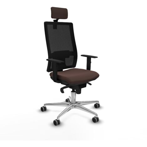 Silla de oficina piqueras y crespo Horna negro malla similpiel (1/5)
