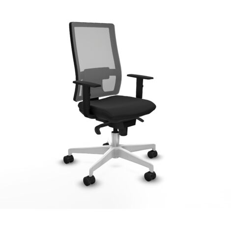 Silla ergonómica piqueras y crespo Hornas negro respaldo ajustable (1/5)