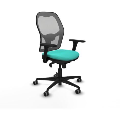 Silla de oficina piqueras y crespo Jorquera turquesa cuero sintético malla (1/5)