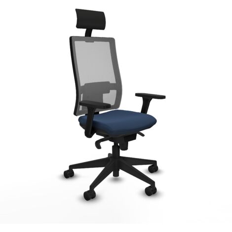 Silla de oficina piqueras y crespo Horna negro brazos 3D reposacabezas (1/5)