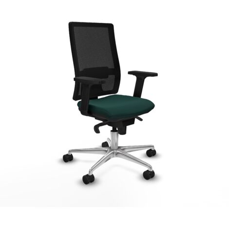 Silla piqueras y crespo Horna negro malla y cuero sintético (1/5)