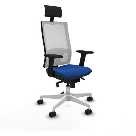 Silla de oficina piqueras y crespo Horna blanco espuma alta densidad (1/5)