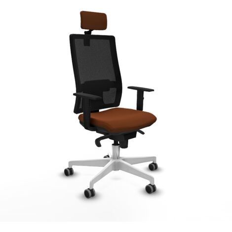 Silla de oficina piqueras y crespo Horna negro tela cuero (1/5)