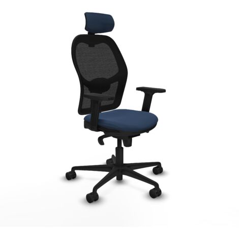 Silla de oficina piqueras y crespo Jorquera sincro negro azul marino (1/5)