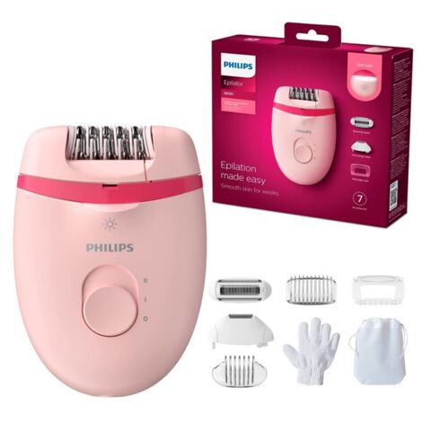 Depiladora Philips Satinelle Essential Rosa BRE285/00