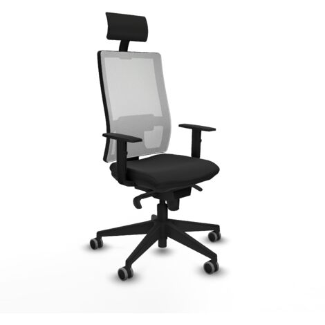 Silla de oficina piqueras y crespo Horna negro respaldo ajustable (1/5)