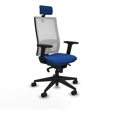 Silla de oficina piqueras y crespo Horna azul ergonómica (1/5)