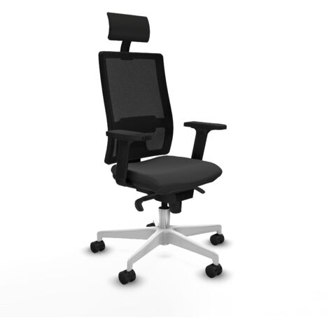 Silla de oficina piqueras y crespo Horna negro malla cómoda (1/5)