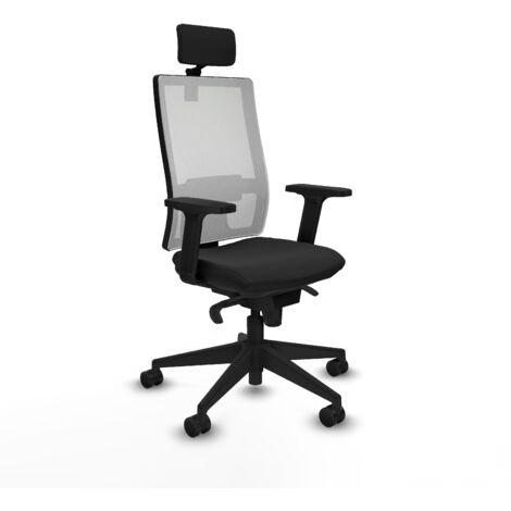 Silla de oficina piqueras y crespo Horna negro espuma inyectada (1/5)