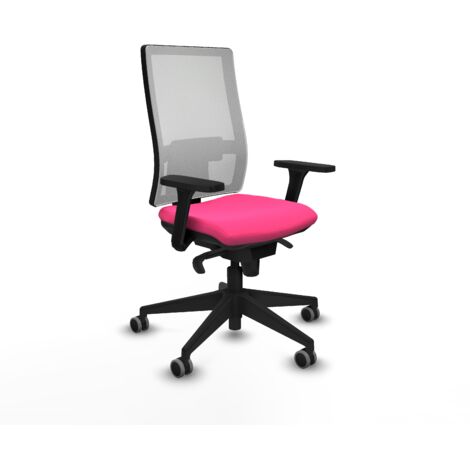 Silla de oficina piqueras y crespo Horna rosa cuero sintético (1/5)