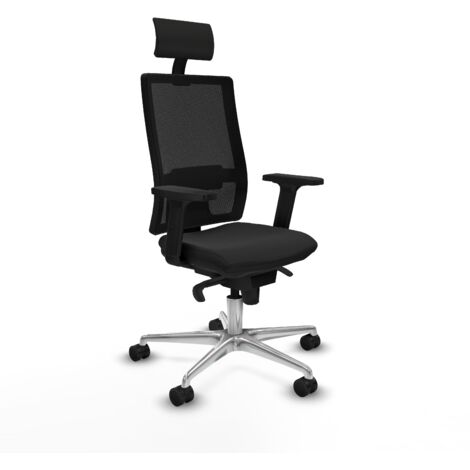 Silla de oficina piqueras y crespo Horna negro espuma curva (1/5)