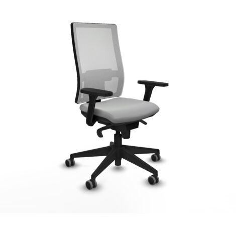 Silla de oficina piqueras y crespo Horna gris claro cuero sintético (1/5)
