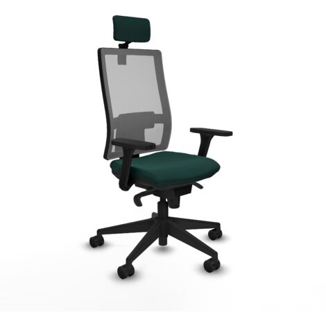 Silla de oficina piqueras y crespo Horna negro espuma inyectada (1/5)