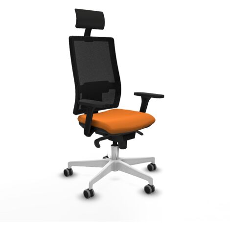 Silla piqueras y crespo Horna Sincro negro malla similpiel (1/5)