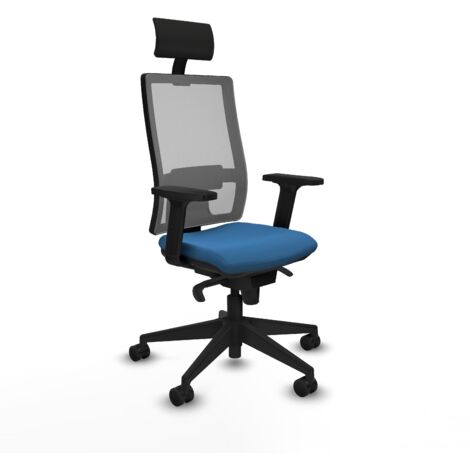 Silla de oficina piqueras y crespo Hornas gris malla y similpiel (1/5)