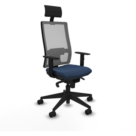 Silla de oficina piqueras y crespo Horna negro espuma alta densidad (1/5)