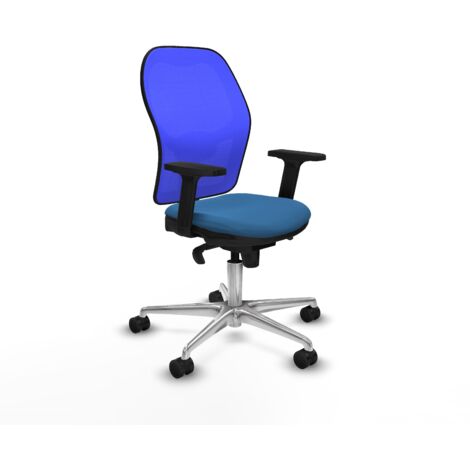 Silla de oficina piqueras y crespo Jorquera azul claro cuero sintético (1/5)